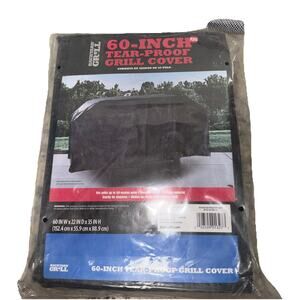 Large 60 INCH Backyard Tear-proof Grill Cover Black 60W x 22D x 35H New In Pack